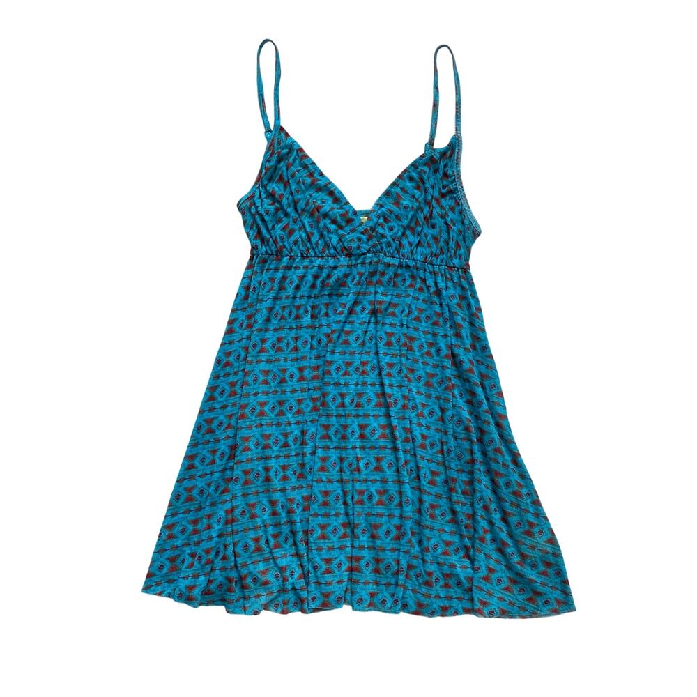 Free People Boho Pattern Cami, Babydoll Tank Top, Women's Small